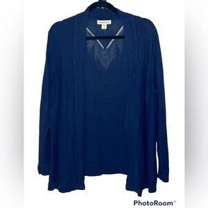 Coldwater Creek Blue Sweater Cardigan Sz 1X/18
